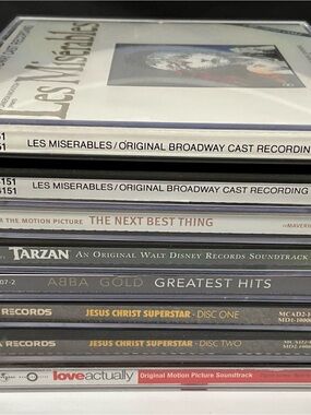 CD Lot - 8 CDs Soundtracks / Pop Music - ABBA, Les Miserables, Etc